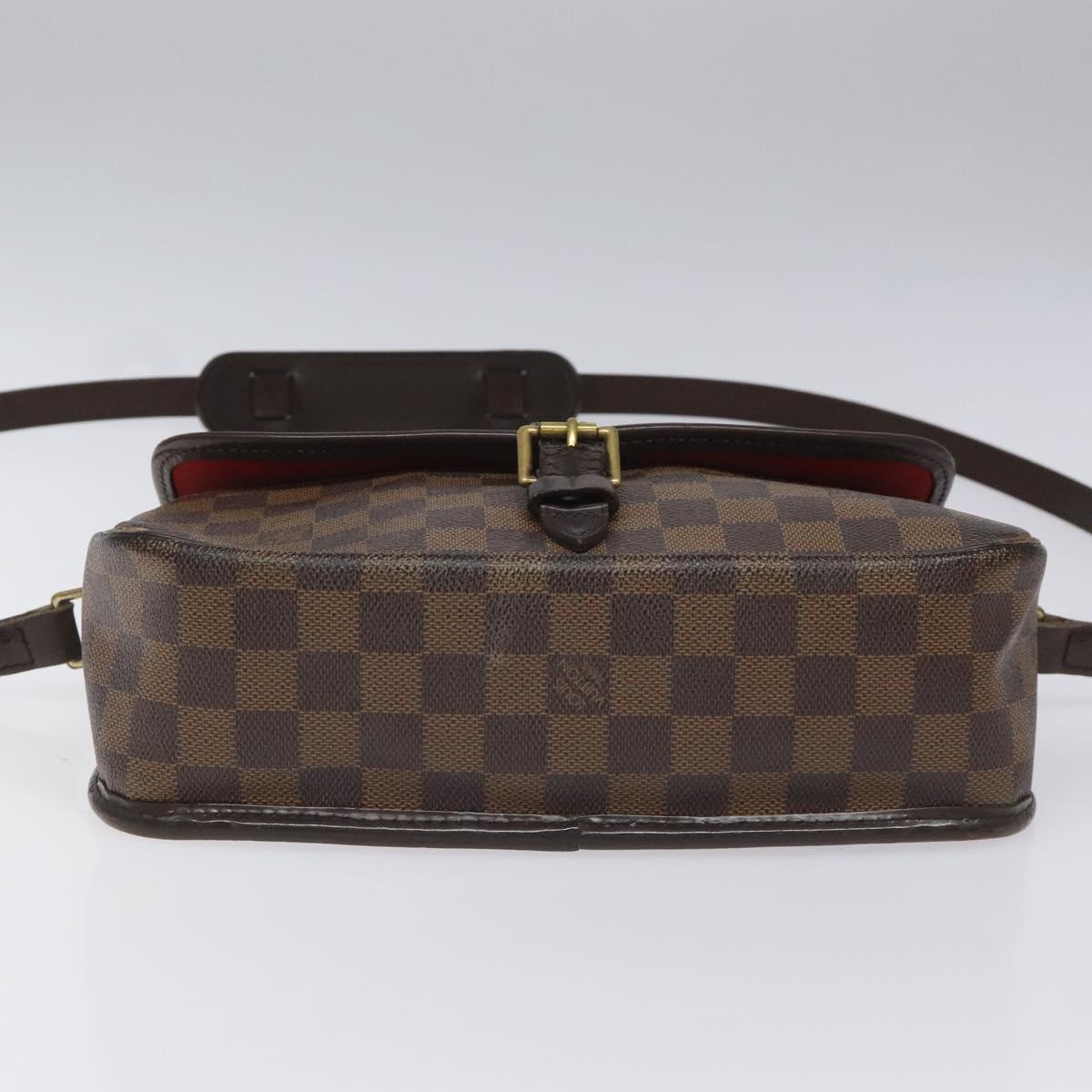 LOUIS VUITTON Damier Ebene Sologne Shoulder Bag SPO N48079 LV Auth 115361