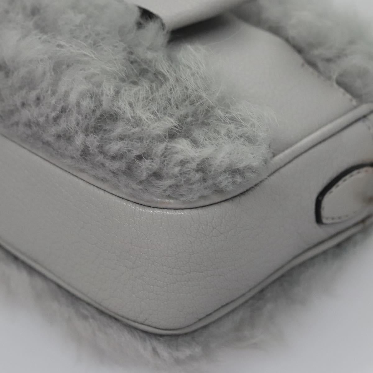 Miu Miu Shoulder Bag Gray Auth 115374AM