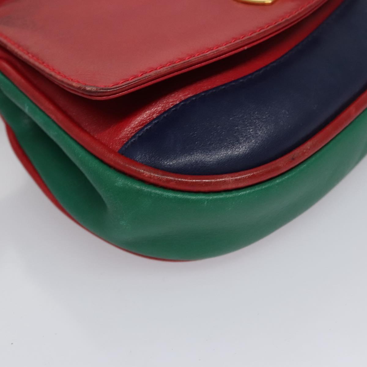 Salvatore Ferragamo Gancini Waist bag Leather Red Auth 115429