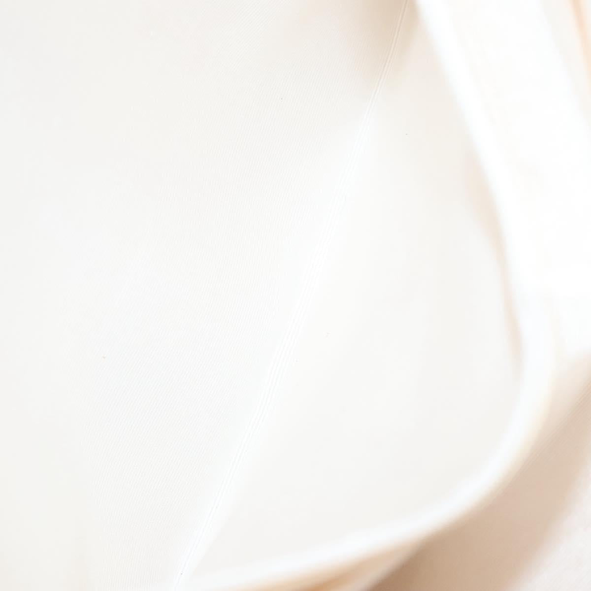 CHANEL Matelasse Chain Lip Tote Bag Enamel Beige CC Auth 115470A