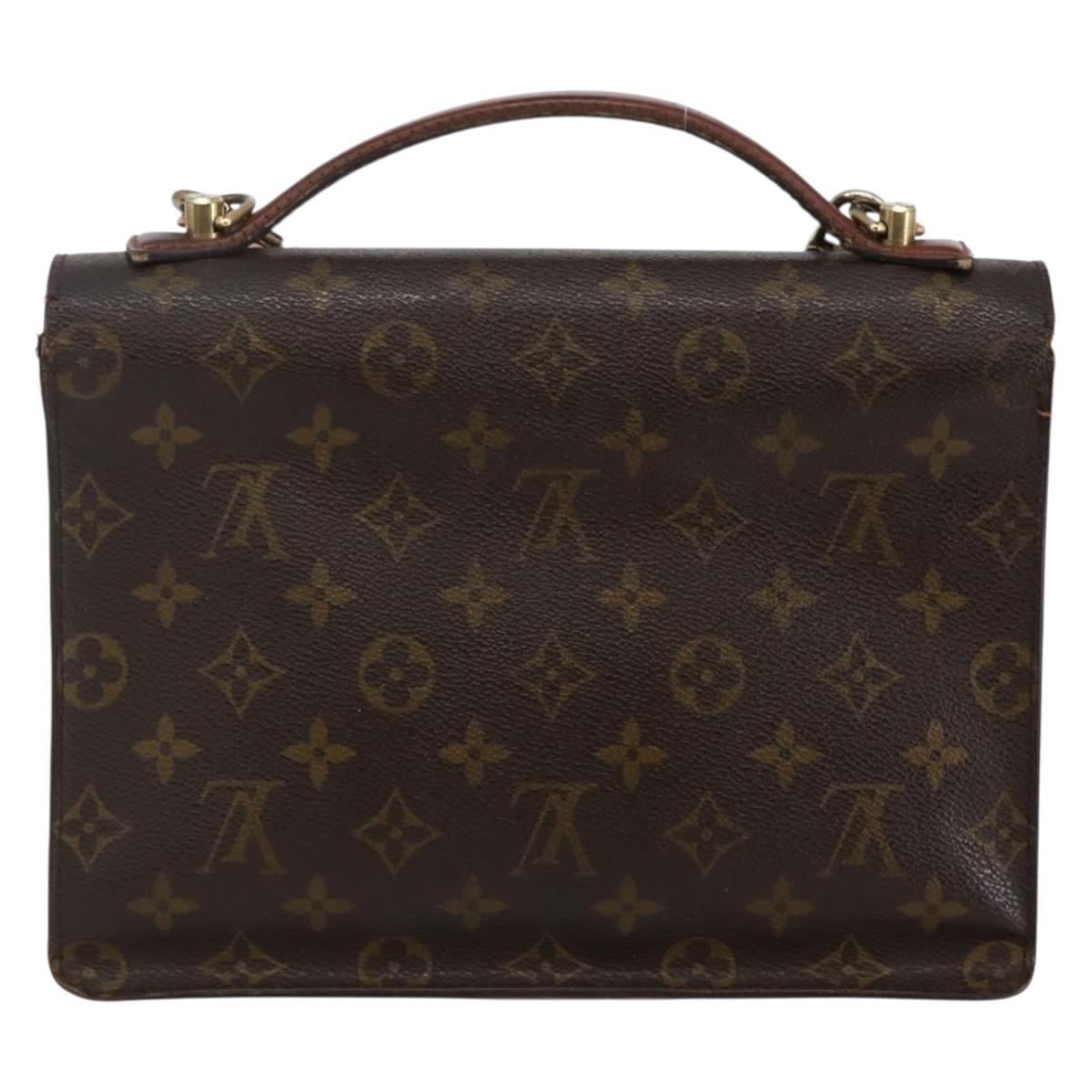 LOUIS VUITTON Monogram Monceau 28 Hand Bag M51185 LV Auth 115525