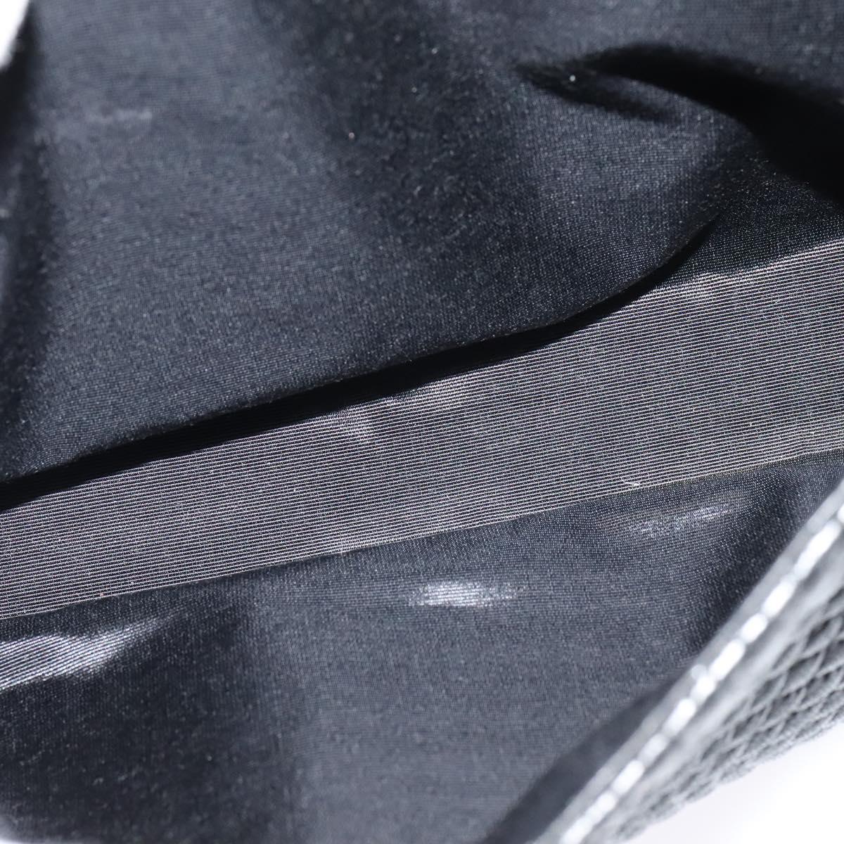 BALLY Hand Bag Leather Black Gold Auth 115539