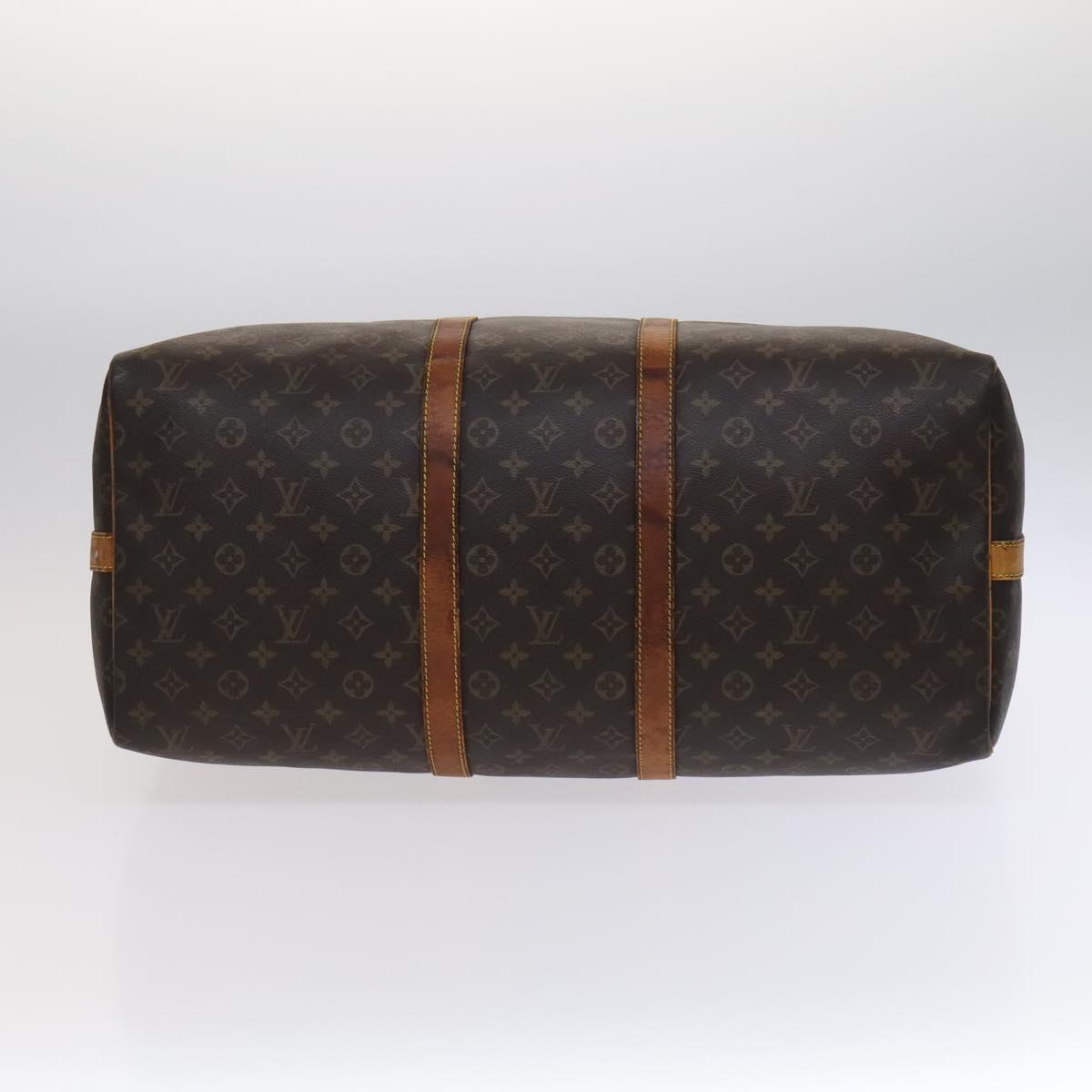 LOUIS VUITTON Monogram Keepall Bandouliere 55 Boston Bag M41414 LV Auth 115543