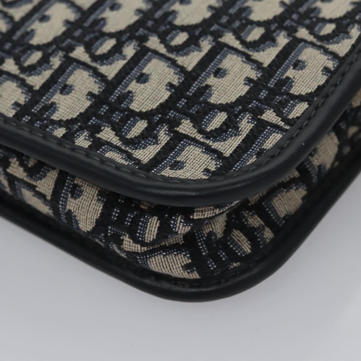 Christian Dior Trotter Canvas Clutch Bag Navy Auth 115549V