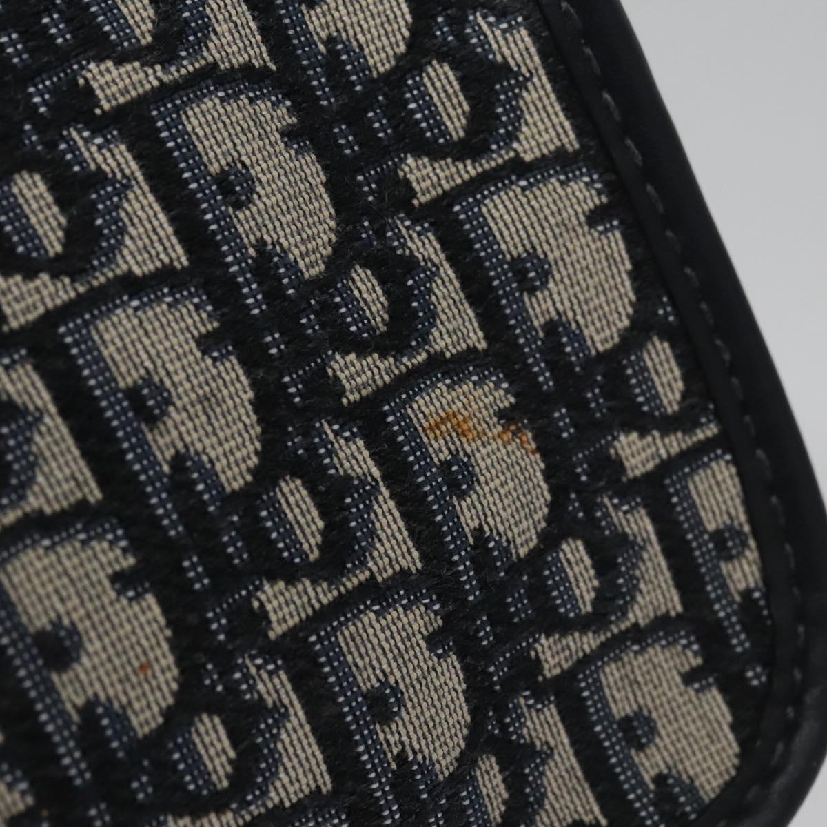 Christian Dior Trotter Canvas Clutch Bag Navy Auth 115549V