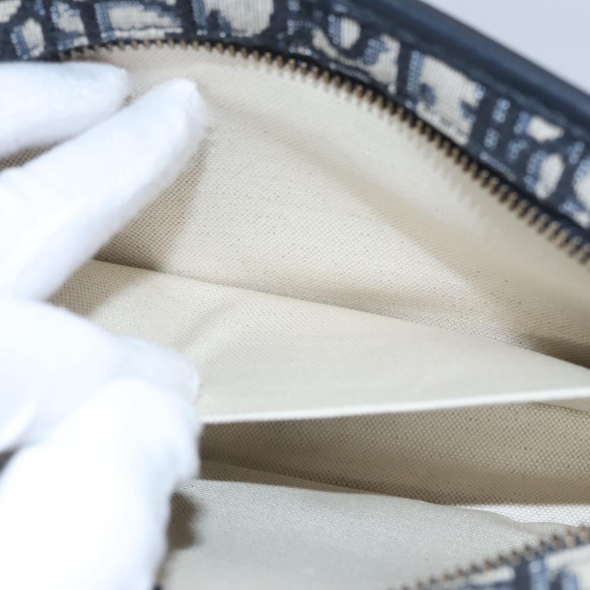 Christian Dior Trotter Canvas Clutch Bag Navy Auth 115549V