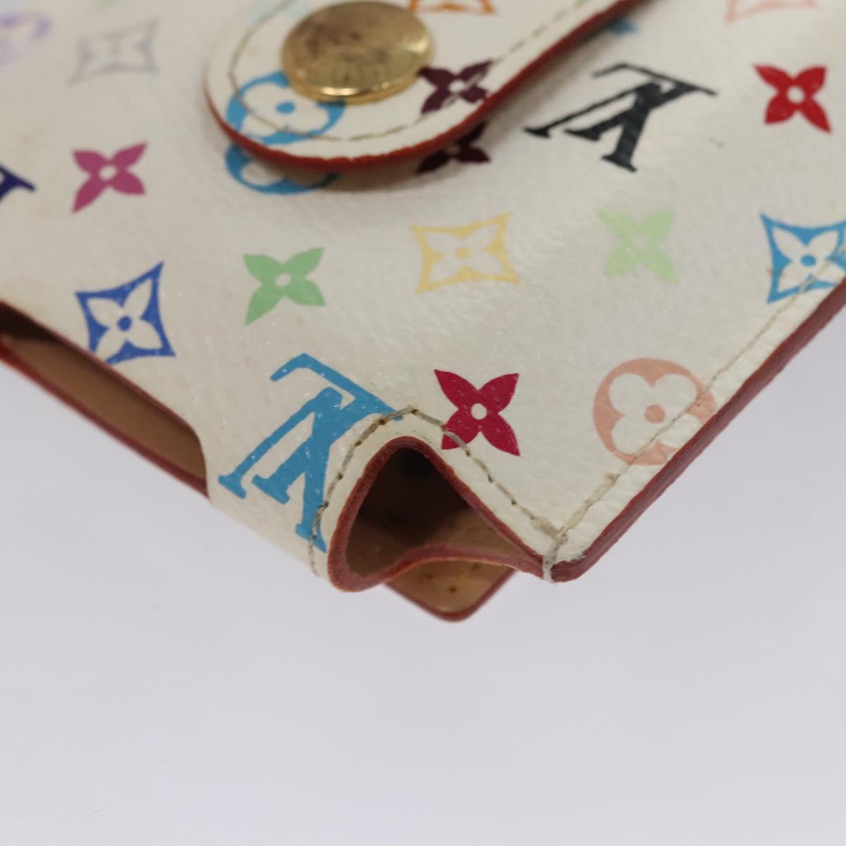 LOUIS VUITTON Monogram Multicolor iPod Nano Case White M60014 LV Auth 115606V