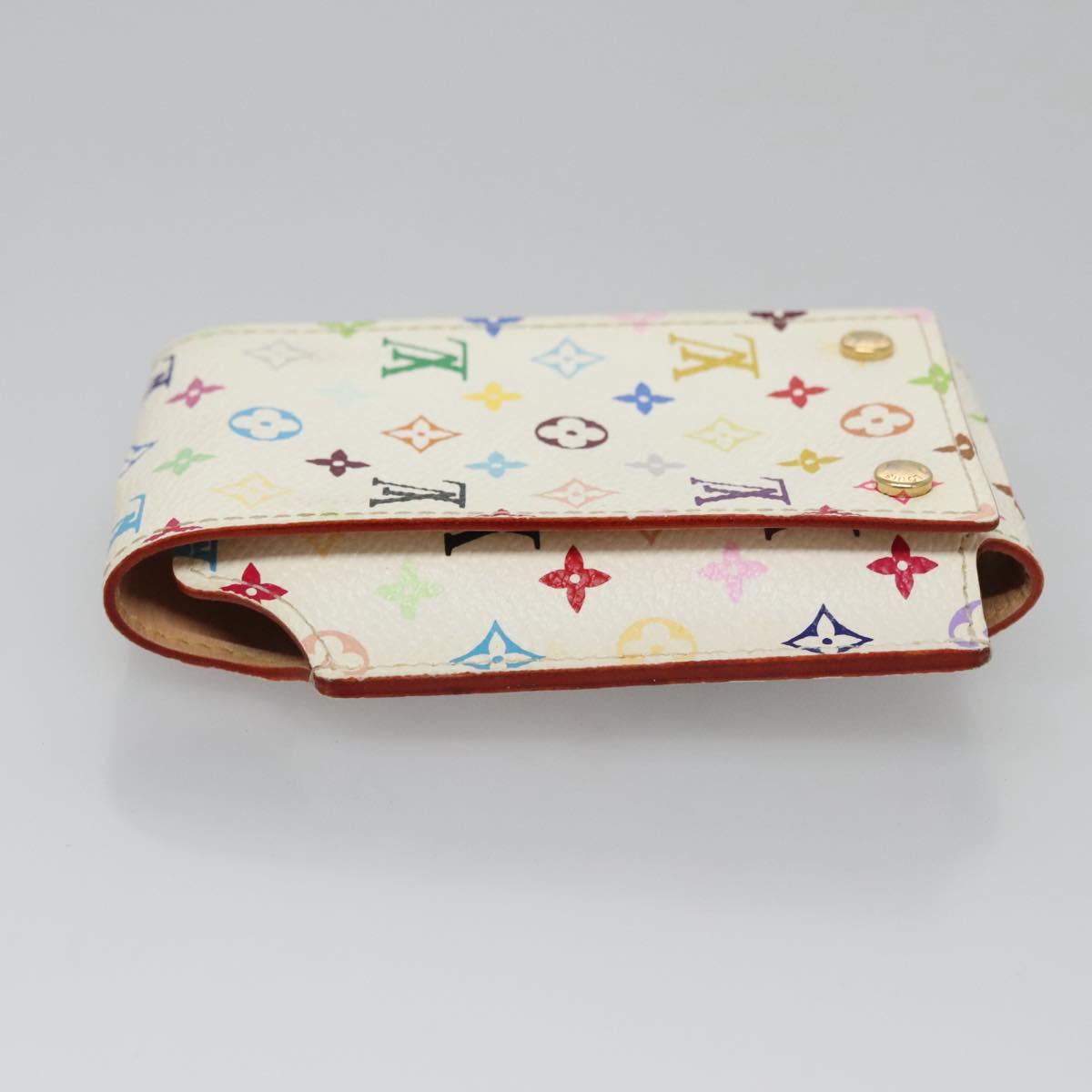 LOUIS VUITTON Monogram Multicolor iPod Nano Case White M60014 LV Auth 115606V