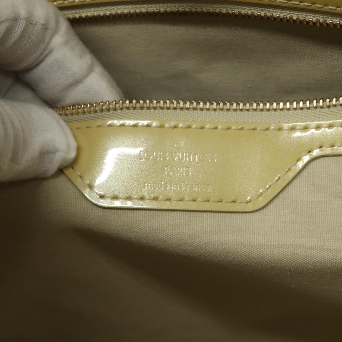 LOUIS VUITTON Monogram Vernis Wilshire MM Hand Bag Broncorail M91441 Auth 115613