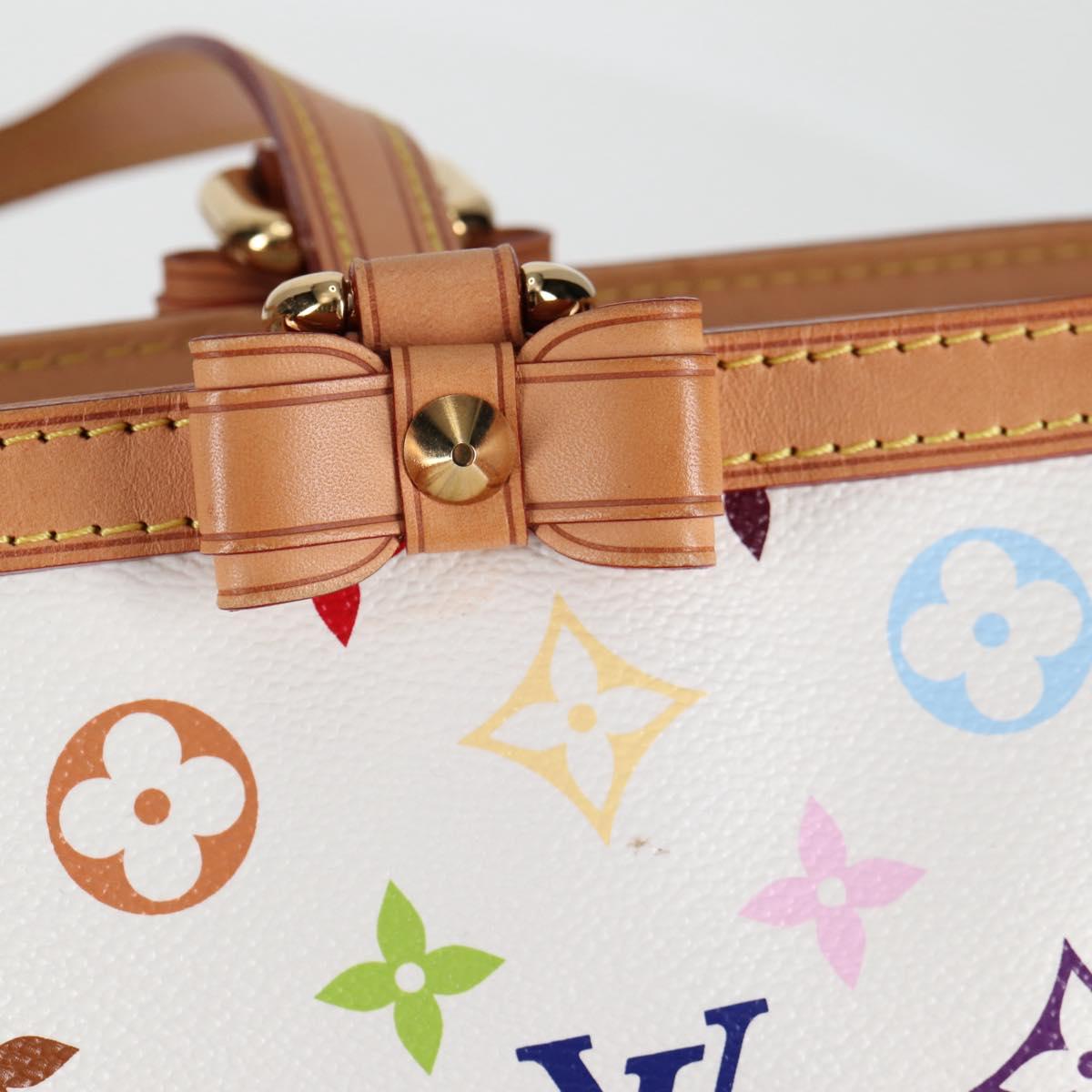 LOUIS VUITTON Multicolor Shirley GM Hand Bag 2way White M93214 LV Auth 115639SAM