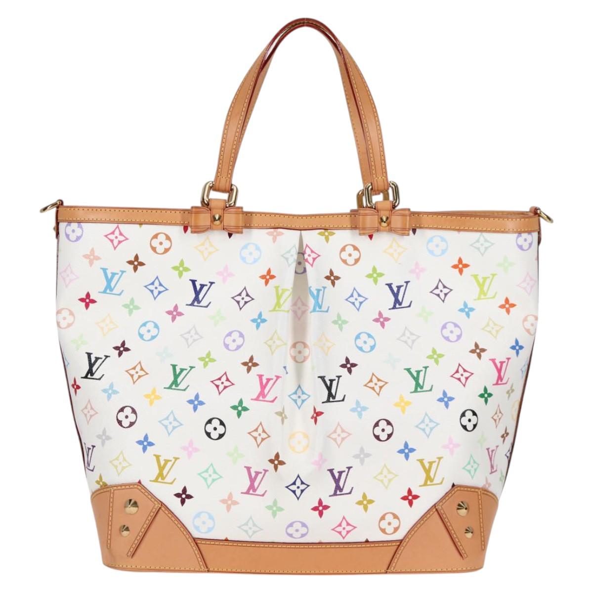 LOUIS VUITTON Multicolor Shirley GM Hand Bag 2way White M93214 LV Auth 115639AM