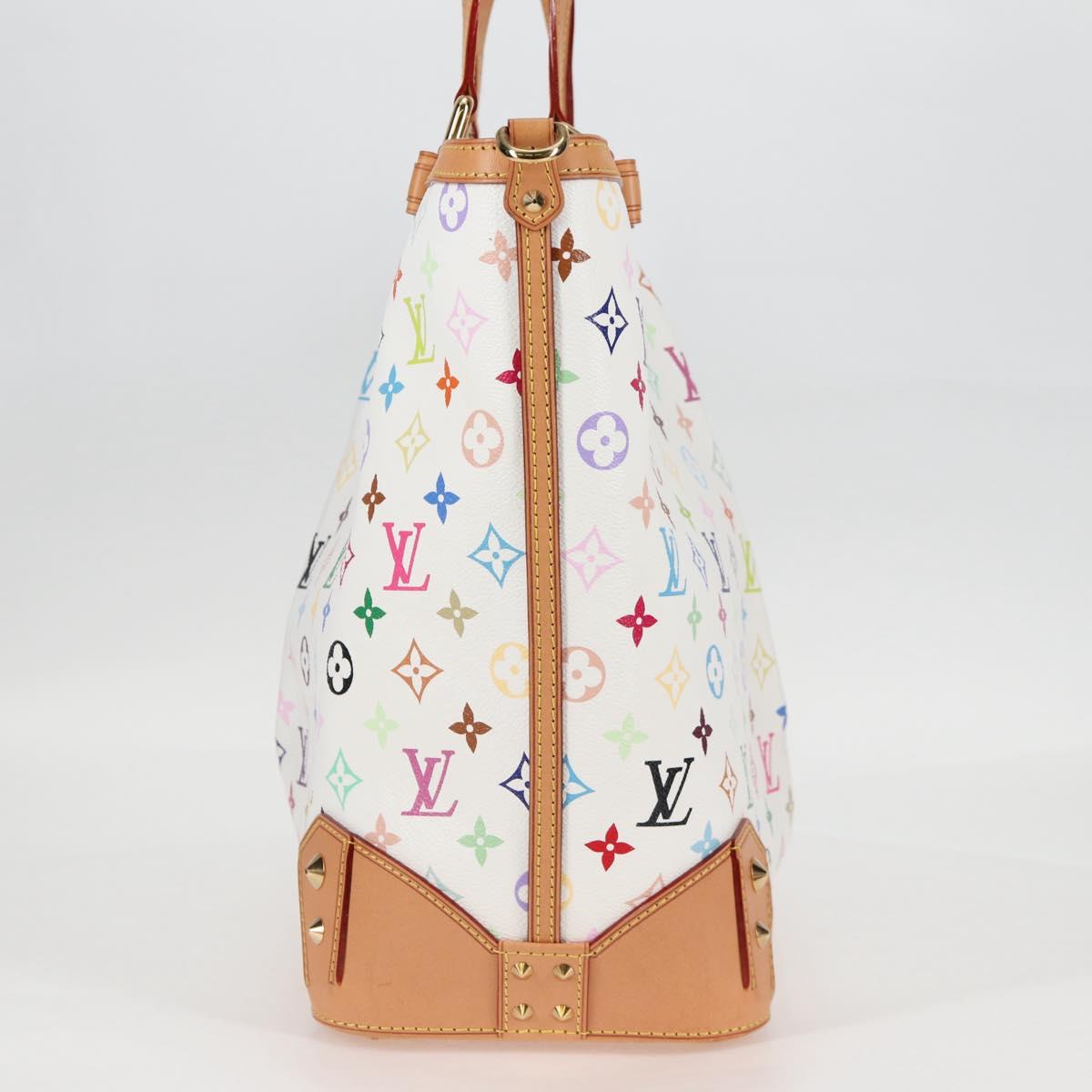 LOUIS VUITTON Multicolor Shirley GM Hand Bag 2way White M93214 LV Auth 115639SAM