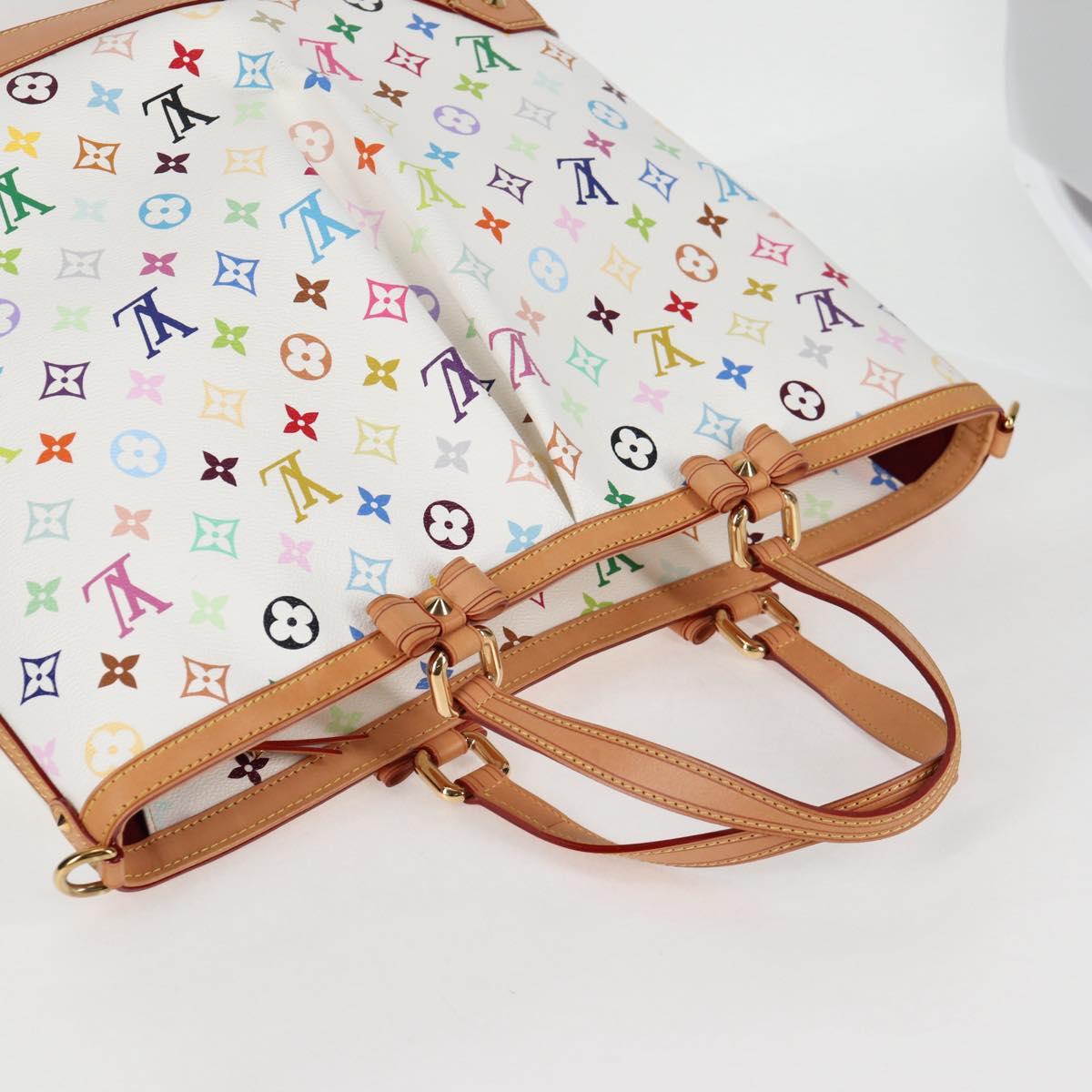 LOUIS VUITTON Multicolor Shirley GM Hand Bag 2way White M93214 LV Auth 115639AM