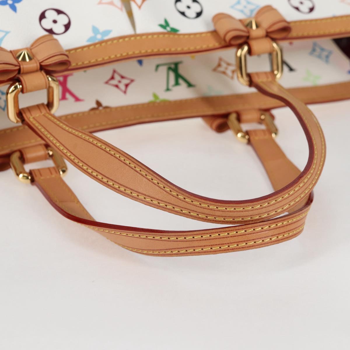 LOUIS VUITTON Multicolor Shirley GM Hand Bag 2way White M93214 LV Auth 115639AM