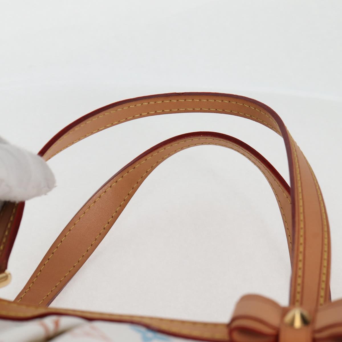 LOUIS VUITTON Multicolor Shirley GM Hand Bag 2way White M93214 LV Auth 115639AM