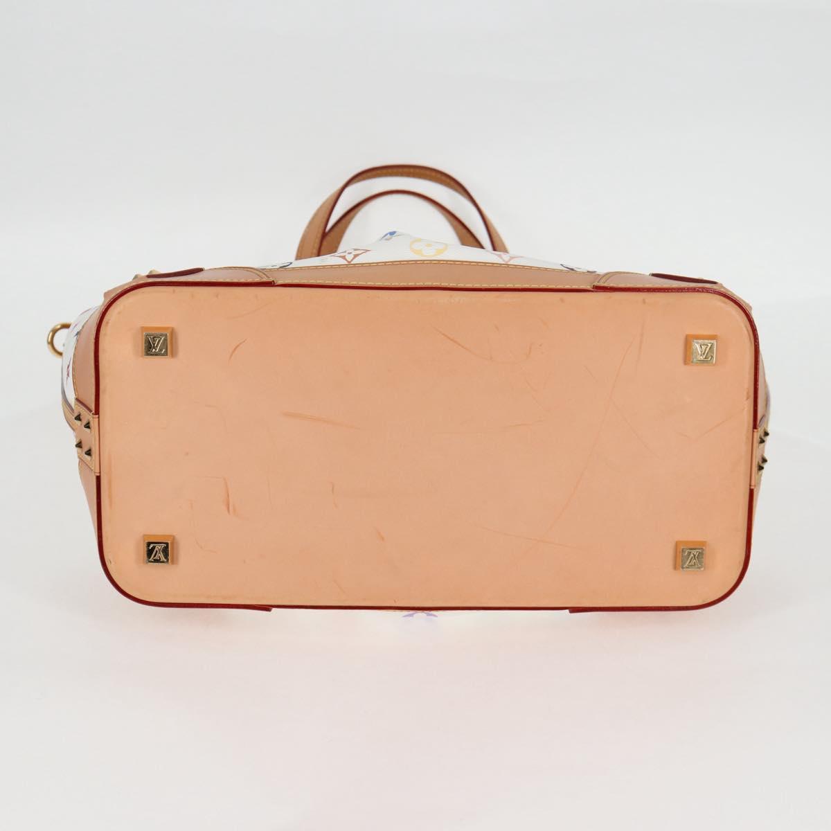 LOUIS VUITTON Multicolor Shirley GM Hand Bag 2way White M93214 LV Auth 115639AM