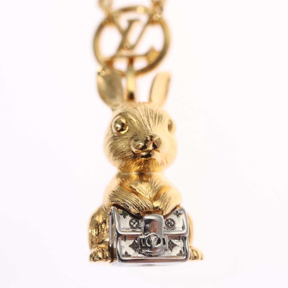 LOUIS VUITTON Collier LV Necklace metal Gold M00928 LV Auth 115662