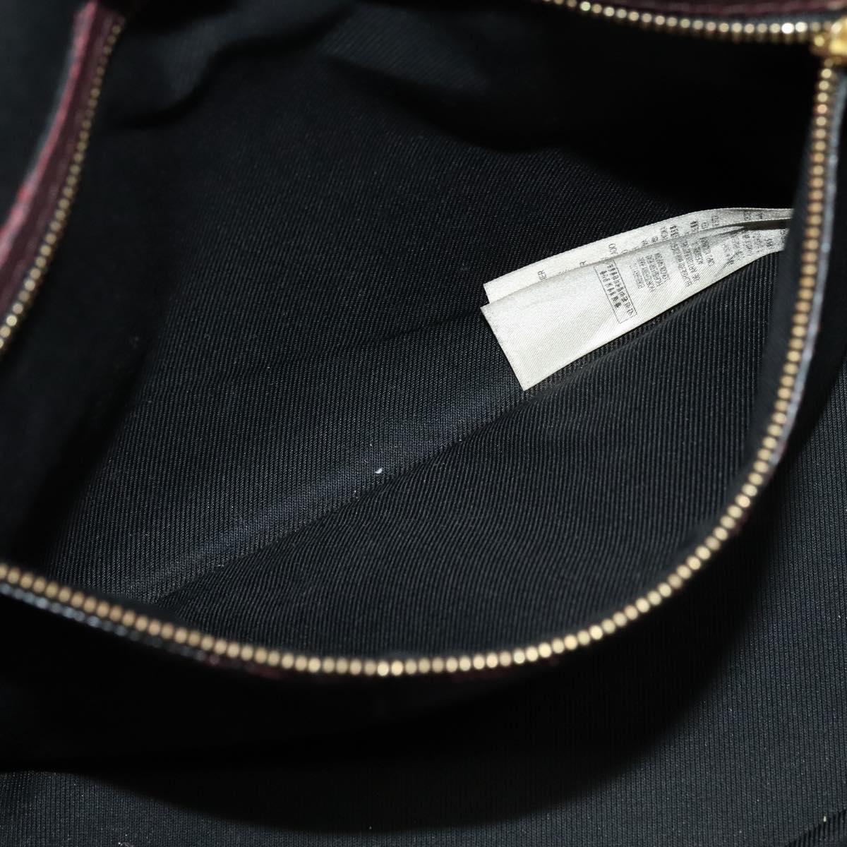 BURBERRY Nova Check Hand Bag Canvas 2way Beige Auth 115677