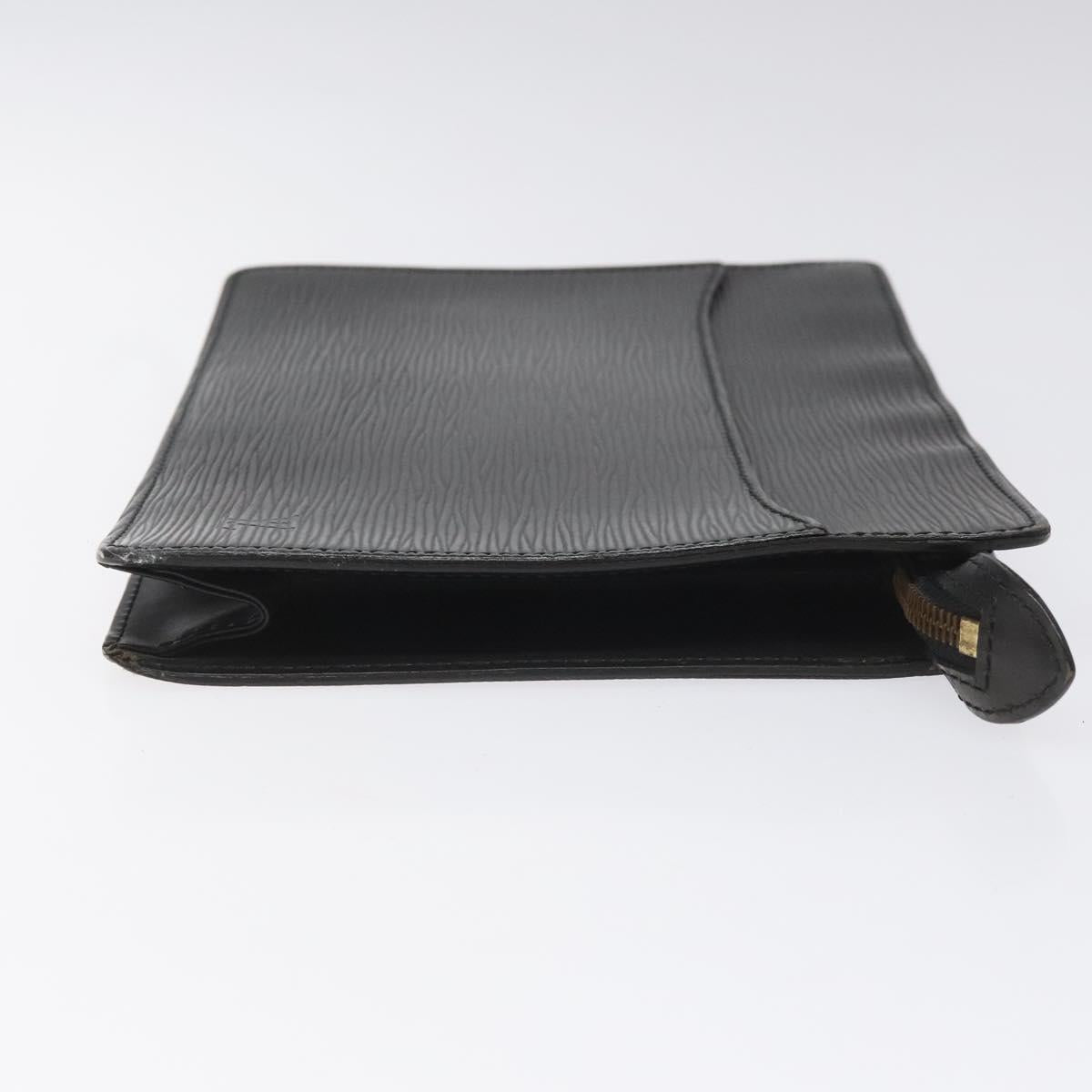 LOUIS VUITTON Epi Pochette Homme Clutch Bag Black Noir M52522 LV Auth 115686