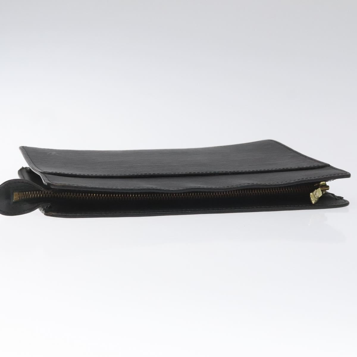 LOUIS VUITTON Epi Pochette Homme Clutch Bag Black Noir M52522 LV Auth 115686