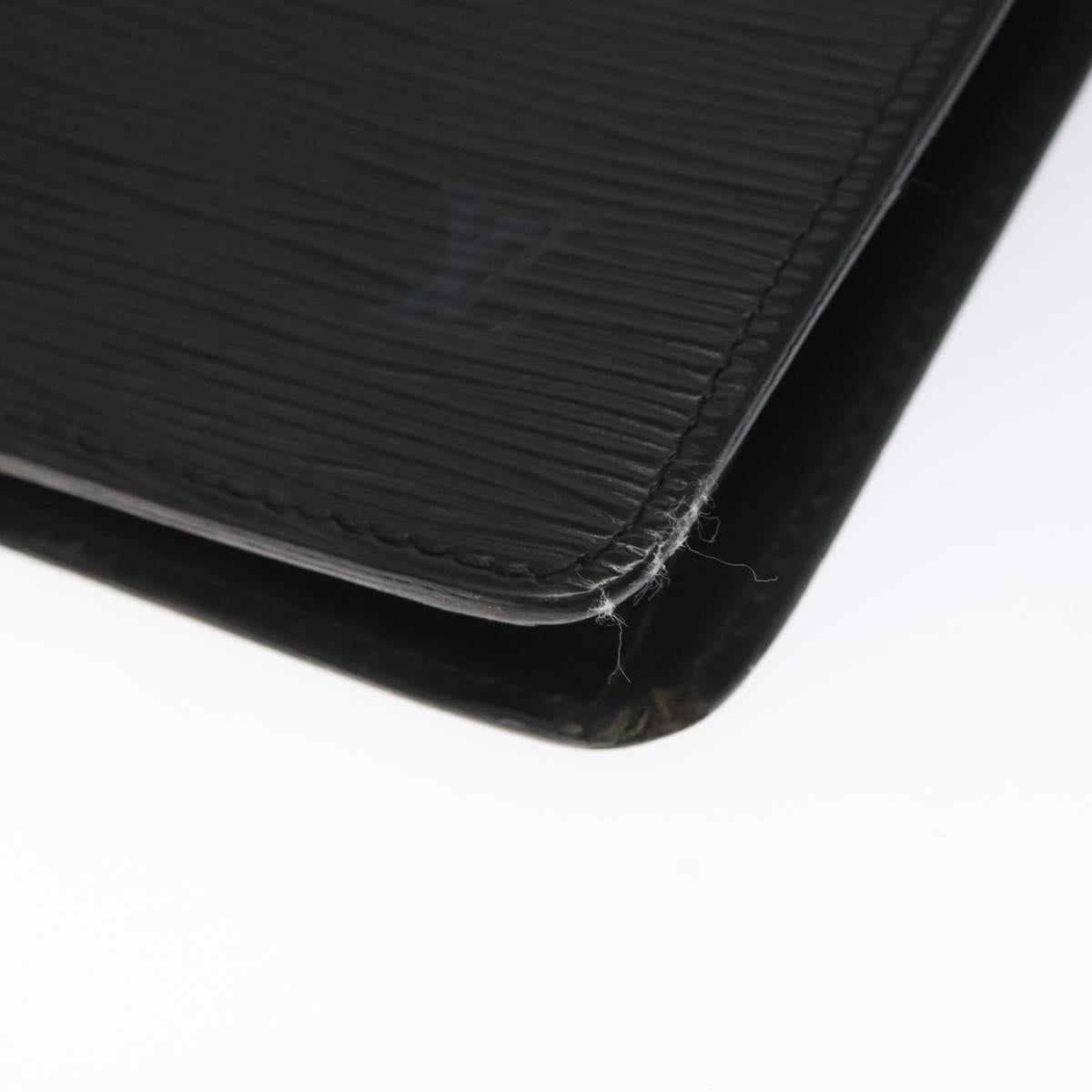LOUIS VUITTON Epi Pochette Homme Clutch Bag Black Noir M52522 LV Auth 115686