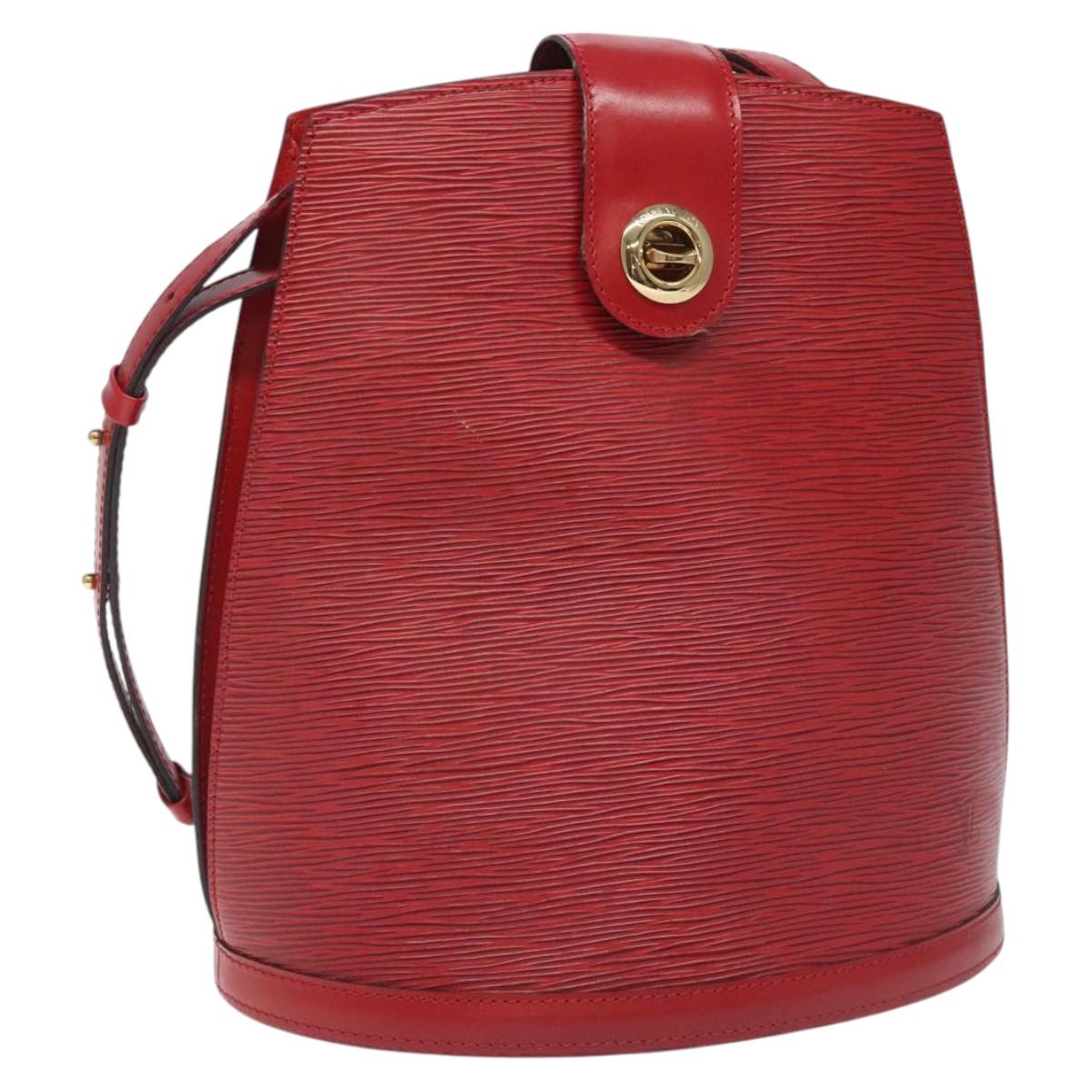 LOUIS VUITTON Epi Cluny Shoulder Bag Red M52257 LV Auth 115722