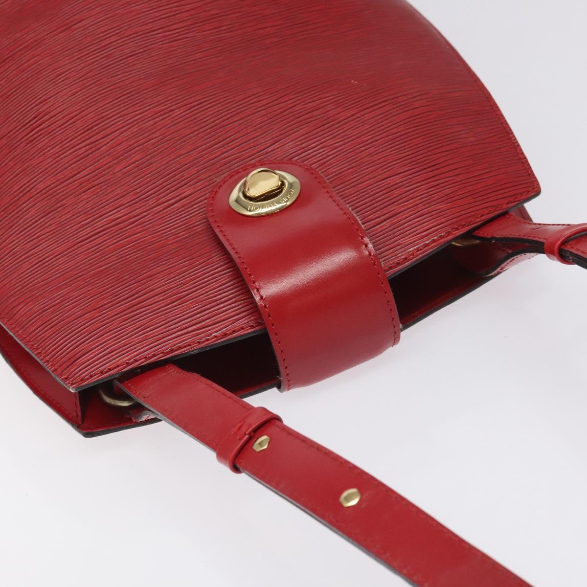 LOUIS VUITTON Epi Cluny Shoulder Bag Red M52257 LV Auth 115722