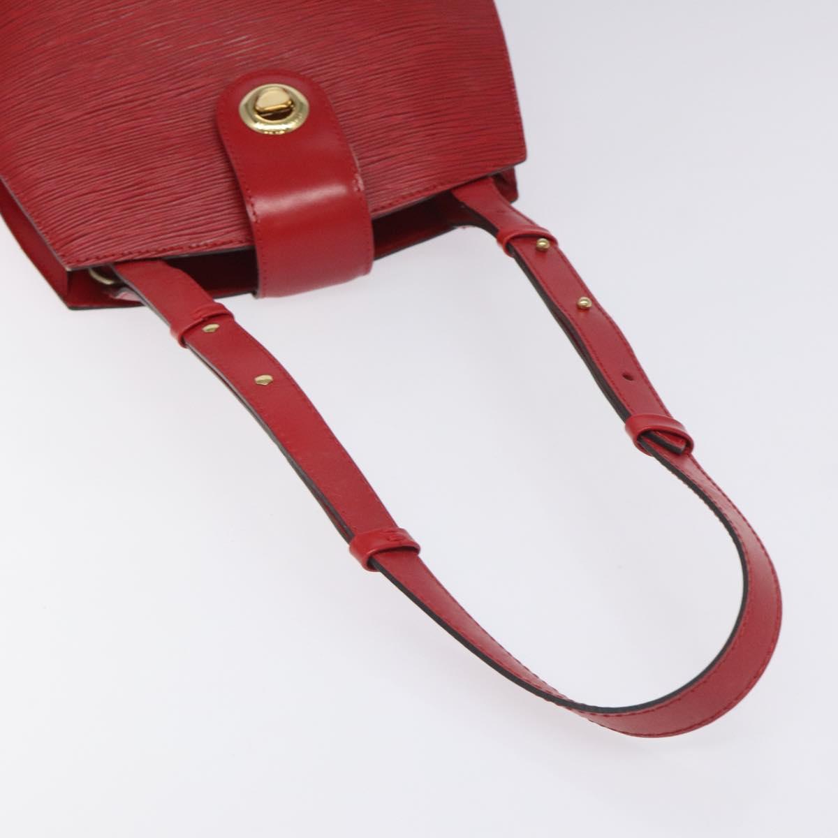 LOUIS VUITTON Epi Cluny Shoulder Bag Red M52257 LV Auth 115722