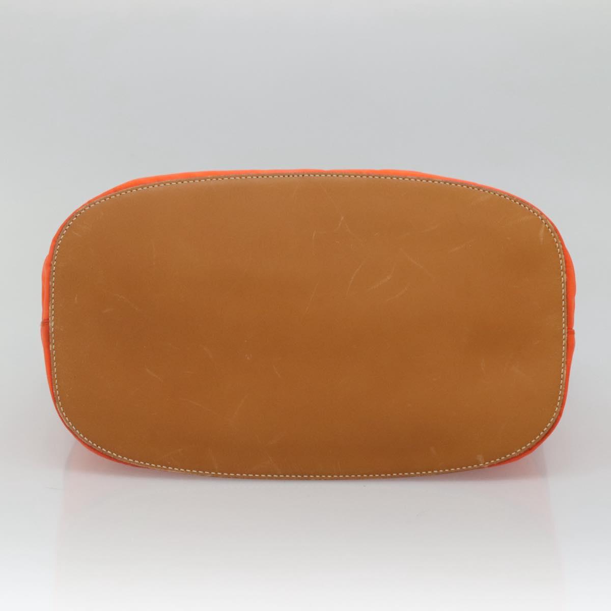 PRADA Shoulder Bag Nylon Orange Auth 115729