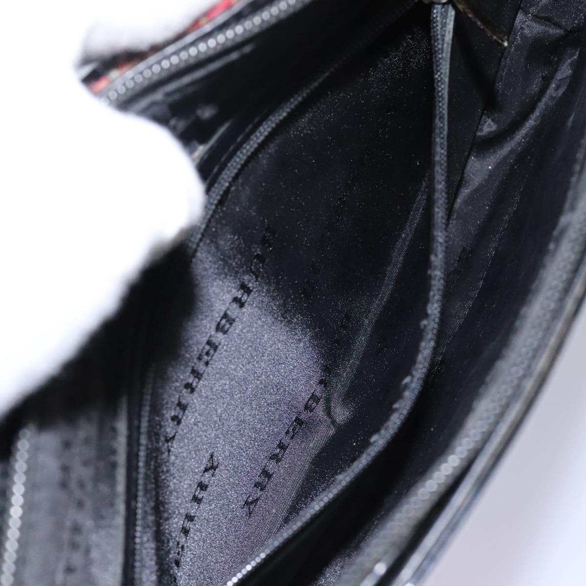 BURBERRY Nova Check Shoulder Bag Canvas Beige Auth 115735