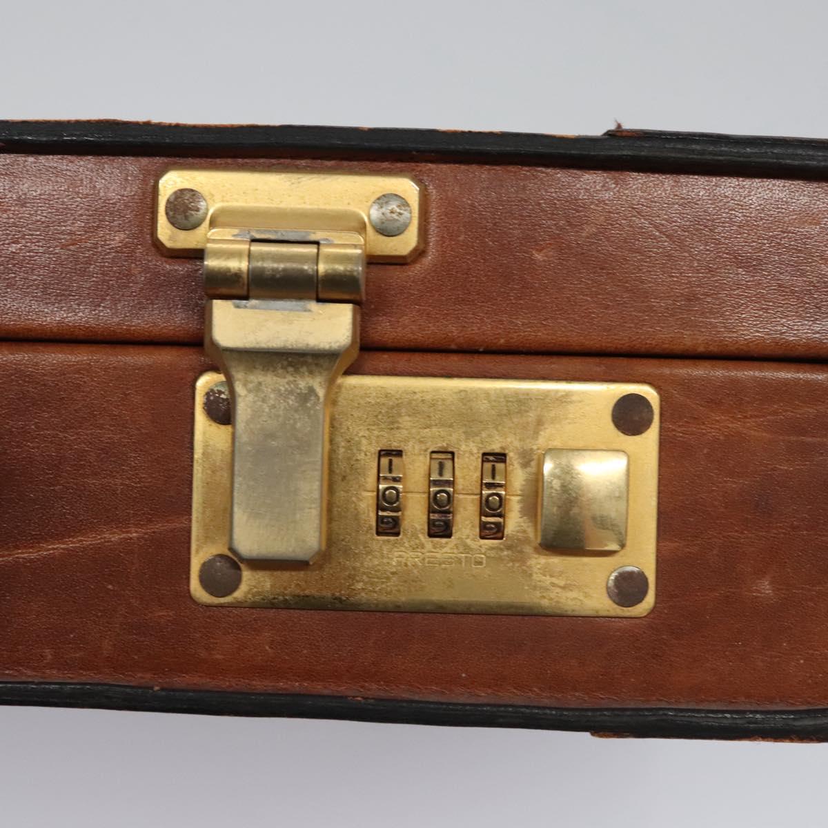 BALLY Trunk Leather Beige Auth 115742