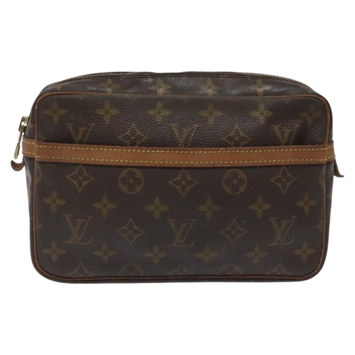 LOUIS VUITTON Monogram Compiegne 23 Clutch Bag M51847 LV Auth 115746