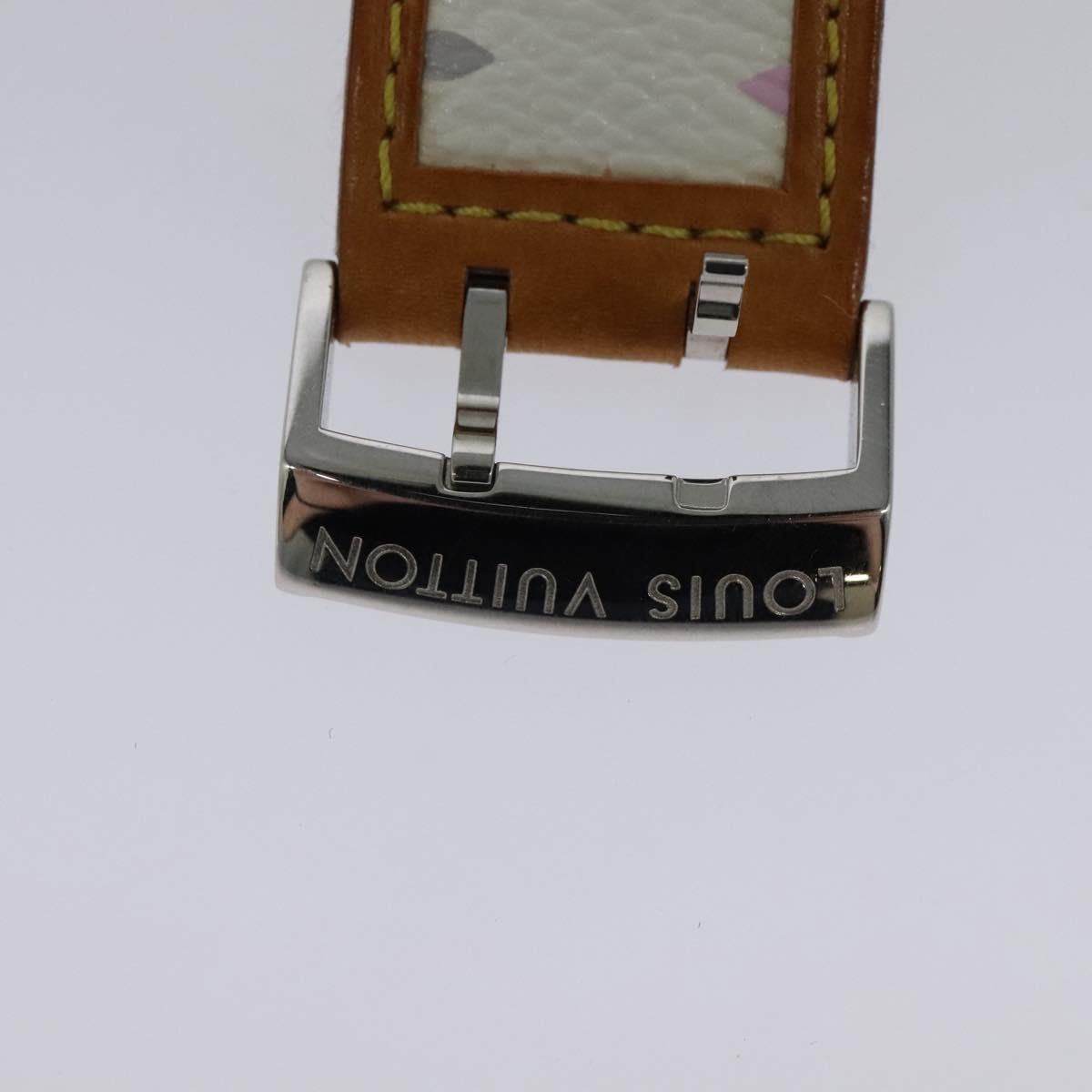 LOUIS VUITTON Monogram Multicolor Watches 109/500 White LV Auth 115748A