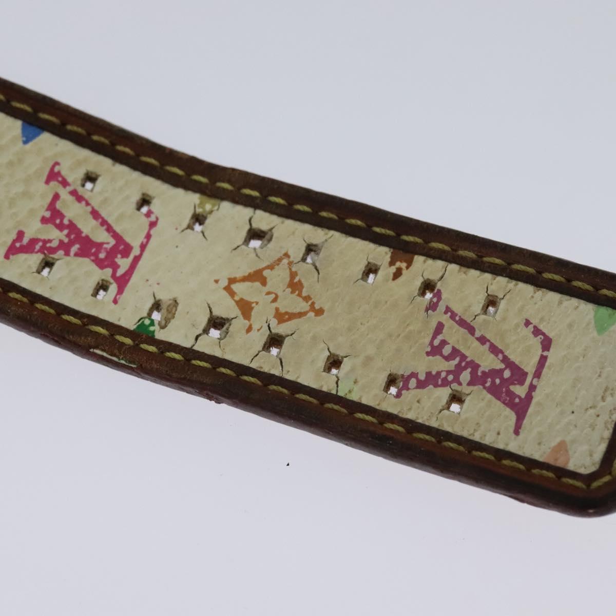 LOUIS VUITTON Monogram Multicolor Watches 109/500 White LV Auth 115748A