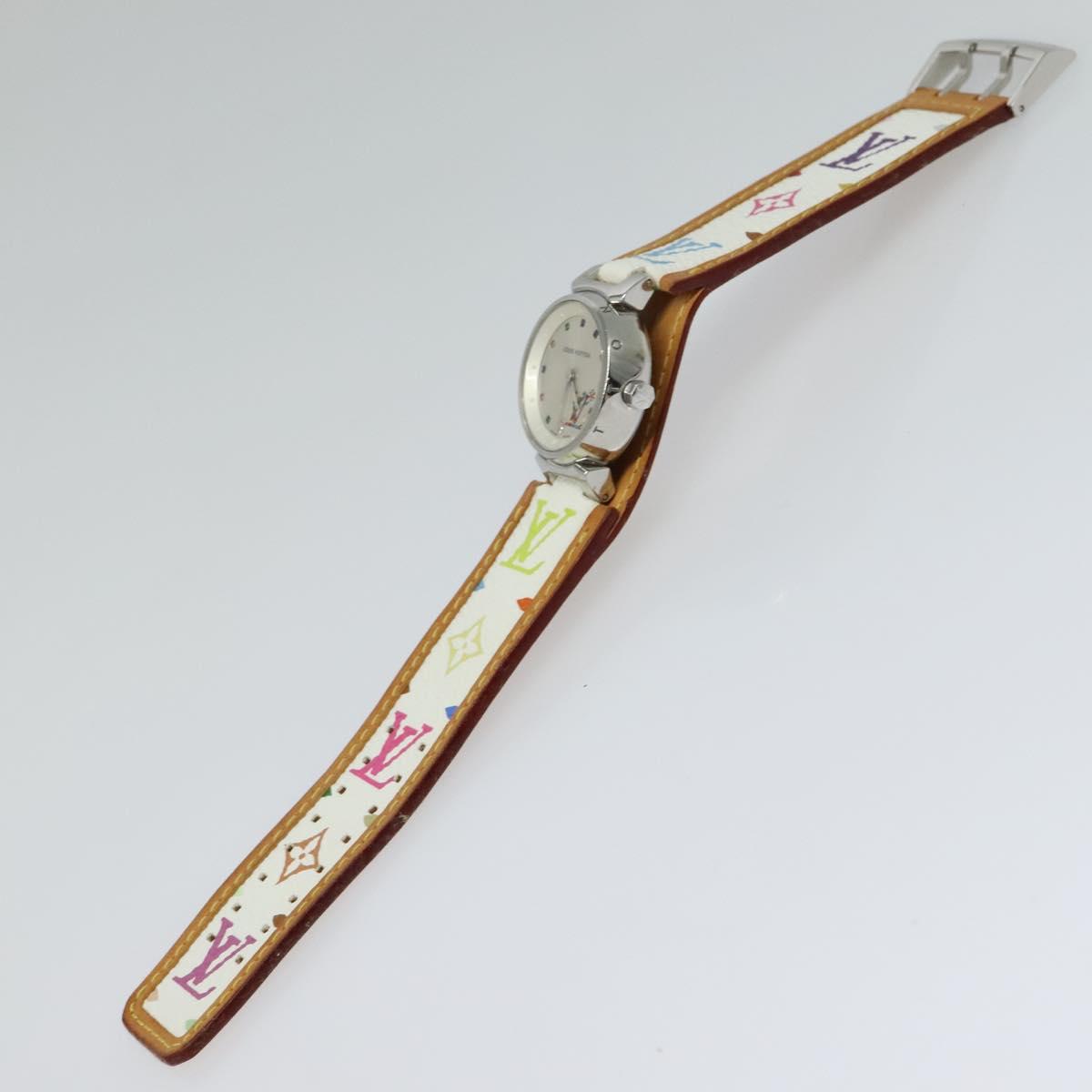 LOUIS VUITTON Monogram Multicolor Watches 109/500 White LV Auth 115748A