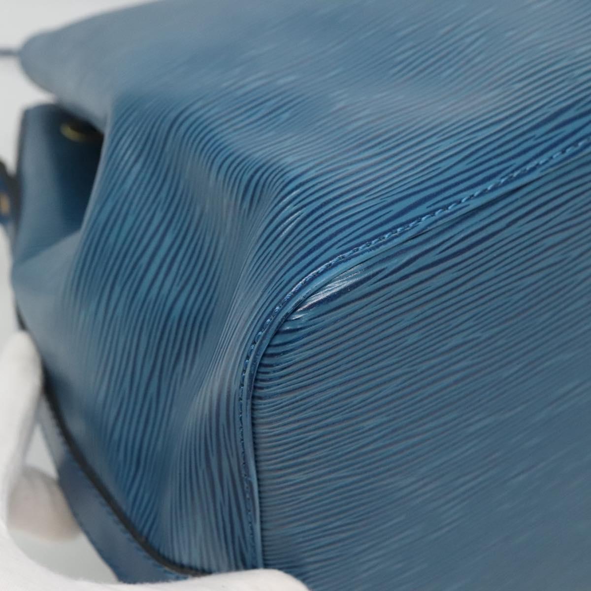 LOUIS VUITTON Epi Petit Noe Shoulder Bag Blue M44105 LV Auth 115791