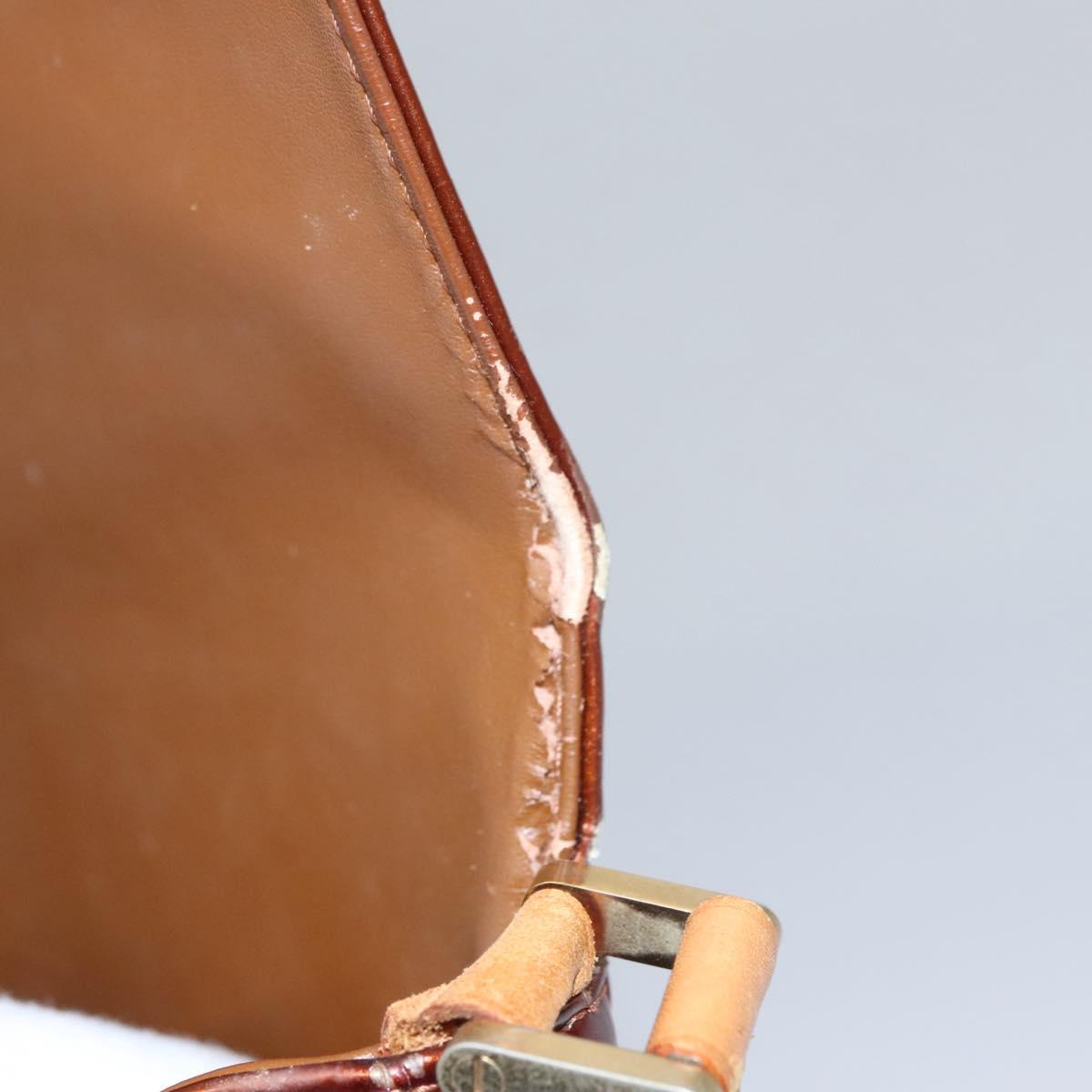 LOUIS VUITTON Monogram Vernis Thompson Street Bag Bronze M91124 LV Auth 115834