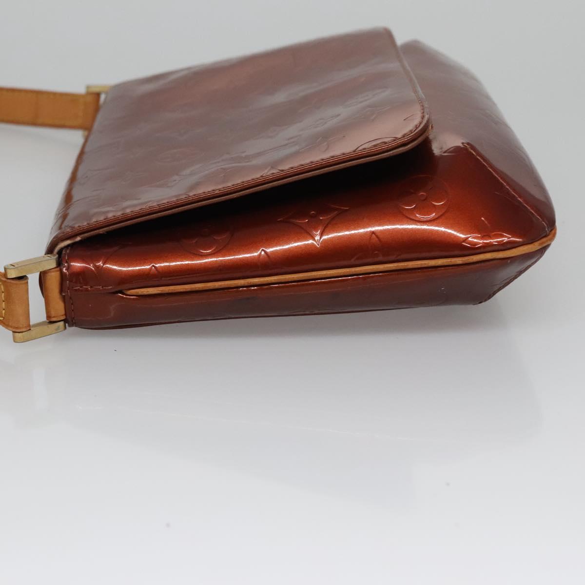 LOUIS VUITTON Monogram Vernis Thompson Street Bag Bronze M91124 LV Auth 115834