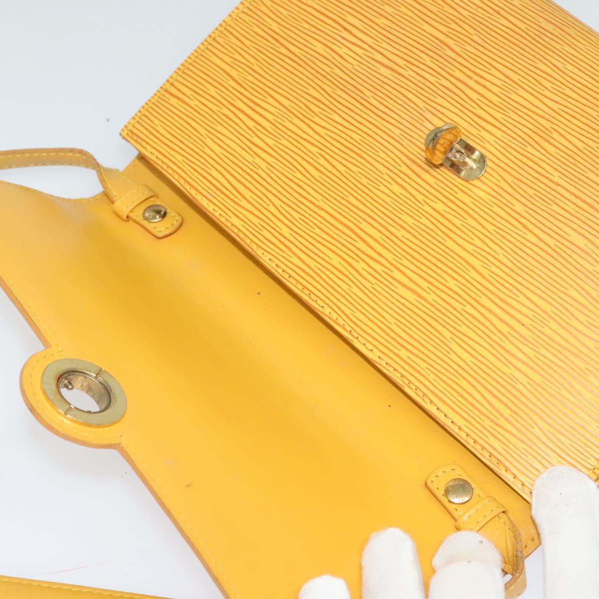 LOUIS VUITTON Epi Arsch Shoulder Bag Yellow M52579 LV Auth 115836