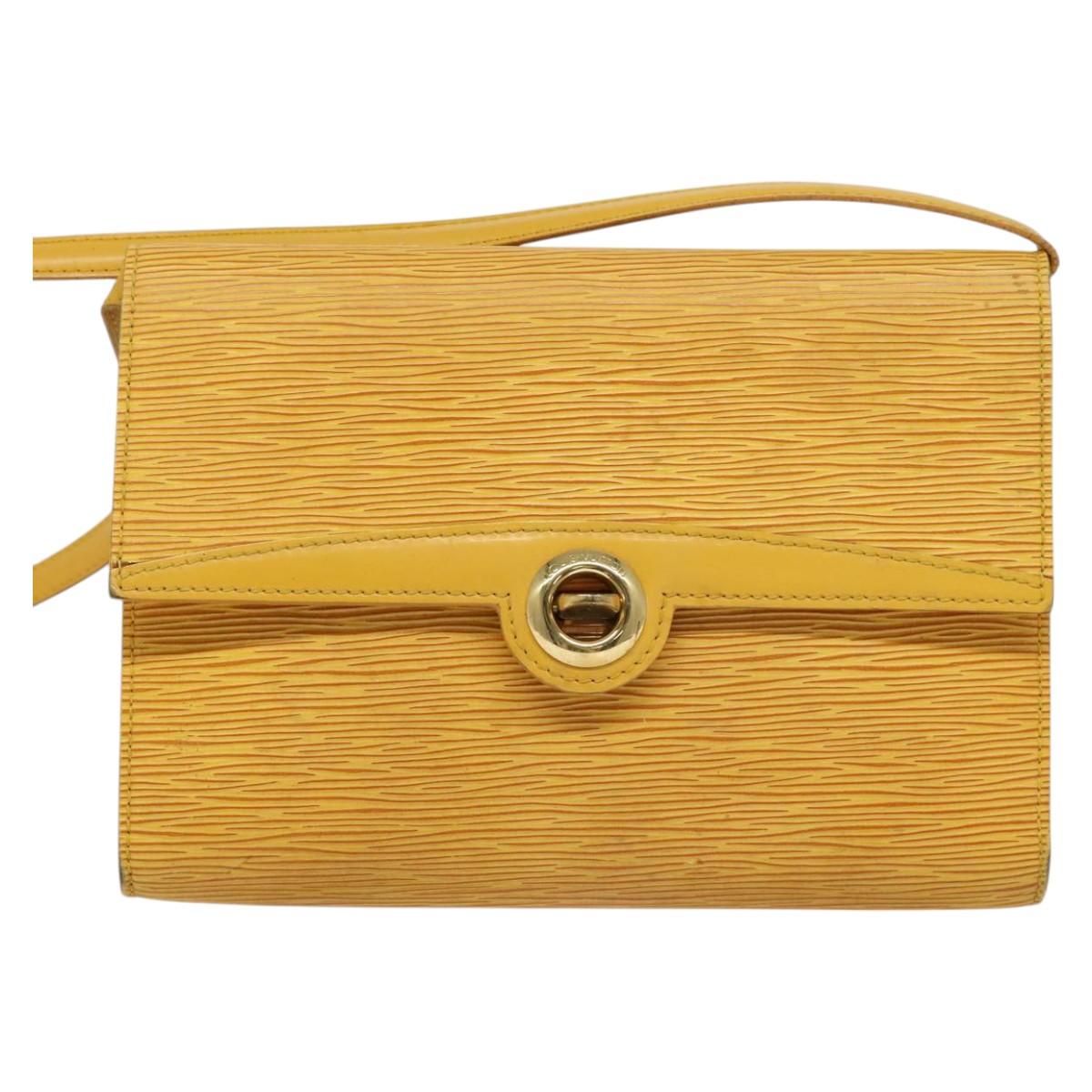 LOUIS VUITTON Epi Arsch Shoulder Bag Yellow M52579 LV Auth 115836