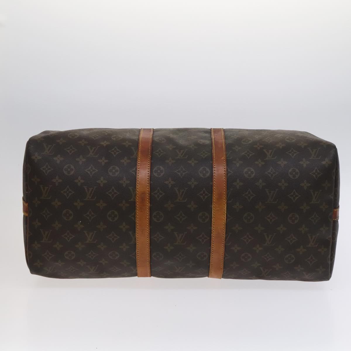 LOUIS VUITTON Monogram Keepall Bandouliere 55 Boston Bag M41414 LV Auth 115850