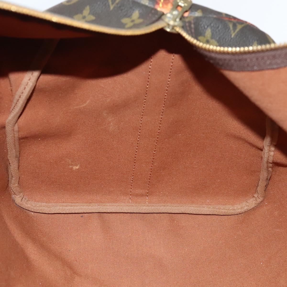 LOUIS VUITTON Monogram Keepall Bandouliere 55 Boston Bag M41414 LV Auth 115850