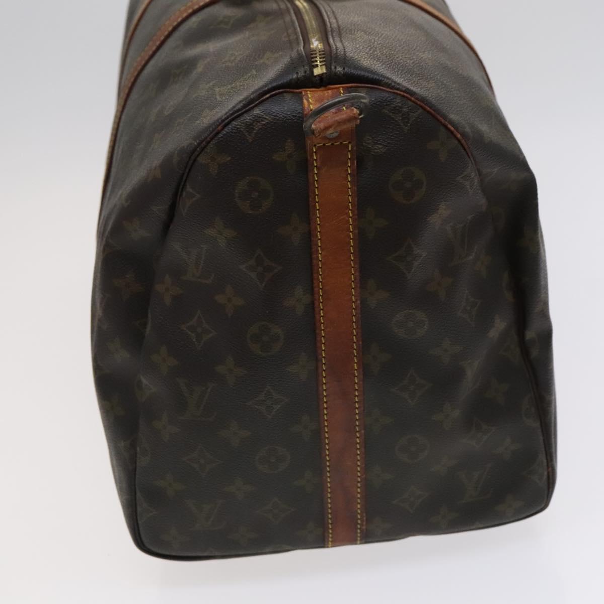 LOUIS VUITTON Monogram Keepall Bandouliere 55 Boston Bag M41414 LV Auth 115850