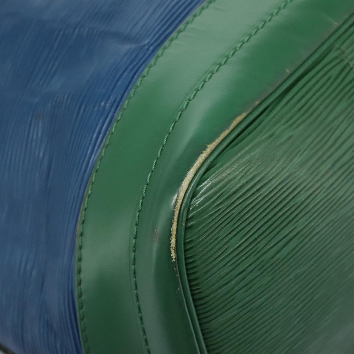LOUIS VUITTON Epi Noe Shoulder Bag Bicolor Green Blue M44044 LV Auth 115857