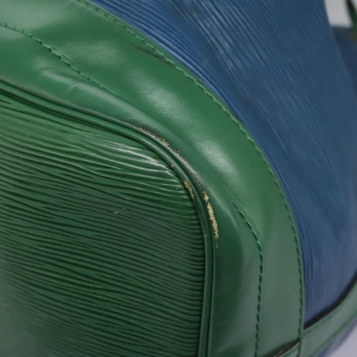 LOUIS VUITTON Epi Noe Shoulder Bag Bicolor Green Blue M44044 LV Auth 115857