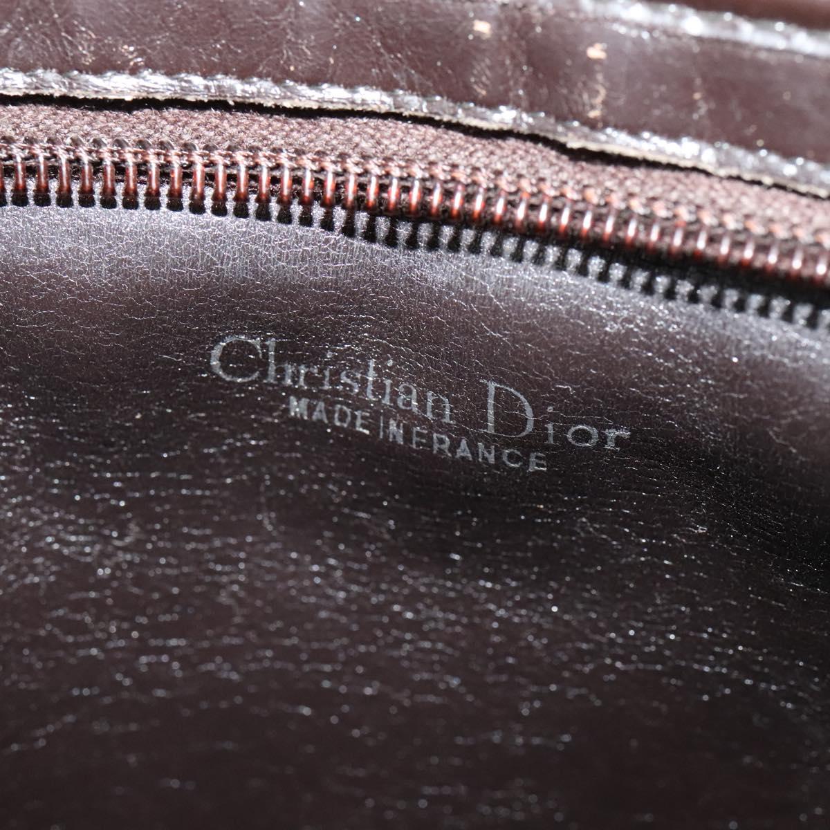 Christian Dior Trotter Canvas Shoulder Bag Beige Auth 115861