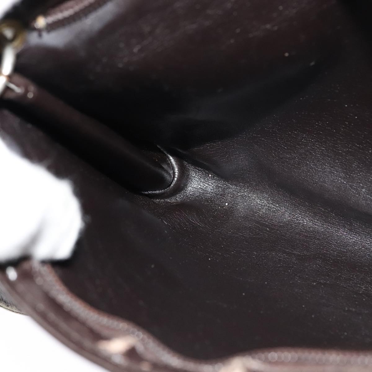 Christian Dior Trotter Canvas Shoulder Bag Beige Auth 115861