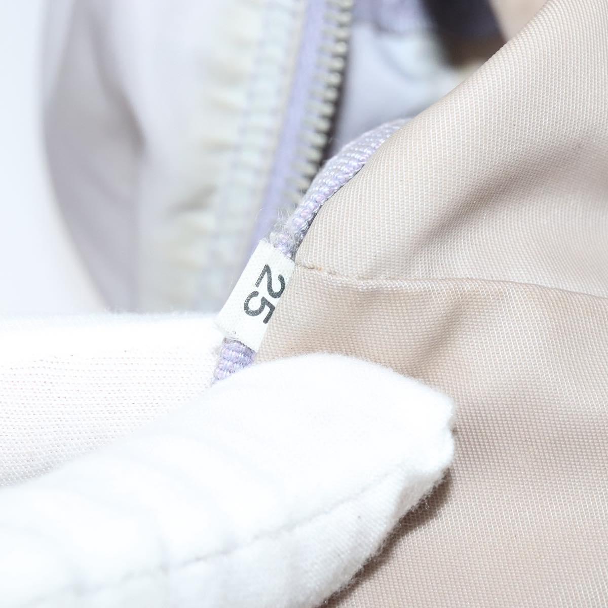 PRADA Boston Bag Nylon Purple Silver Auth 115876