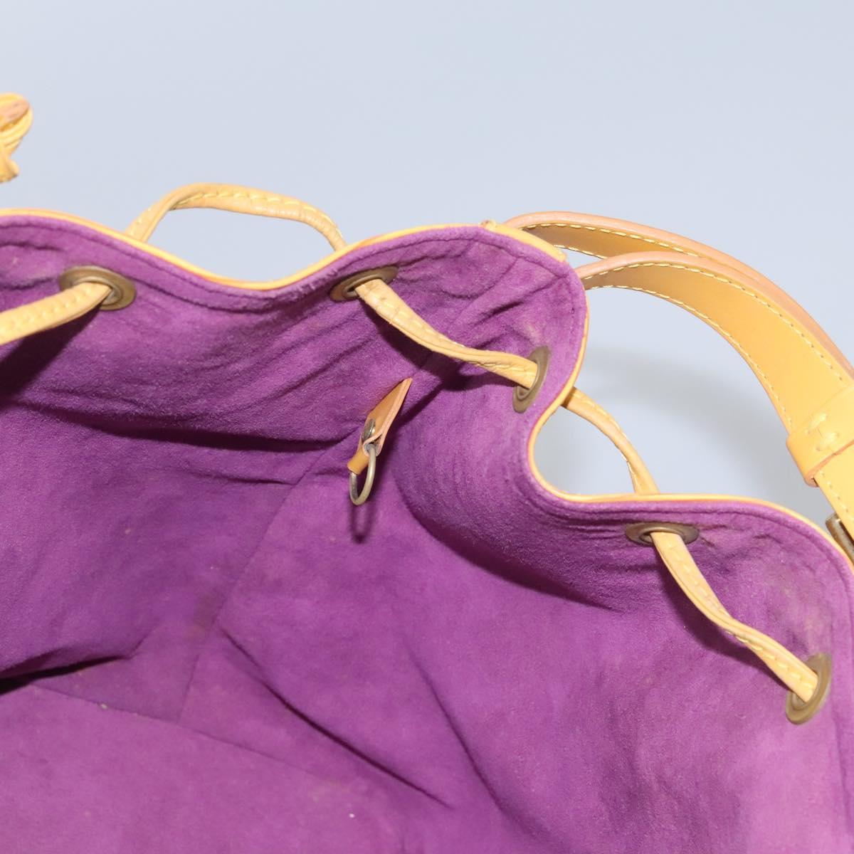 LOUIS VUITTON Epi Petit Noe Shoulder Bag Yellow M44109 LV Auth 115896