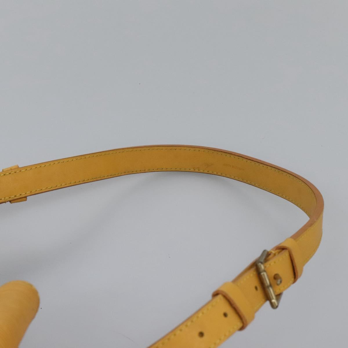 LOUIS VUITTON Epi Petit Noe Shoulder Bag Yellow M44109 LV Auth 115896